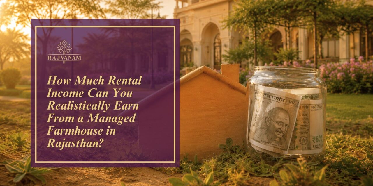 How Much Rental Income Can You Realistically Earn From a Managed Farmhouse in Rajasthan?