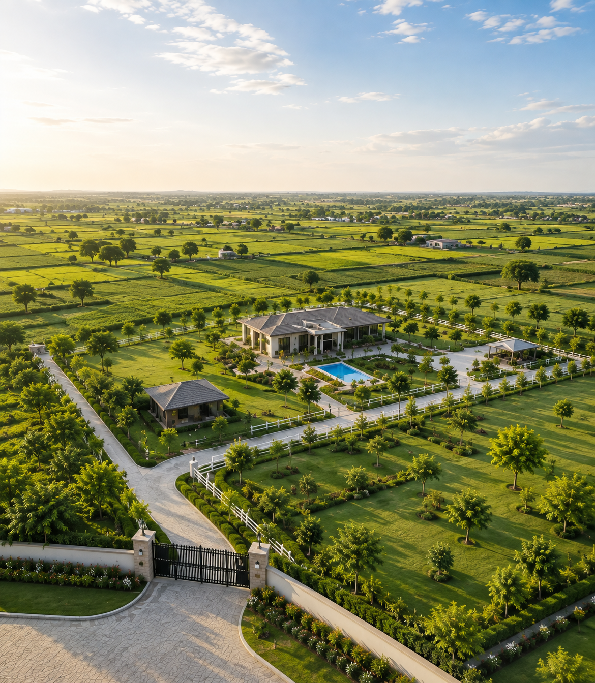 Rajvanam managed farmhouse estate