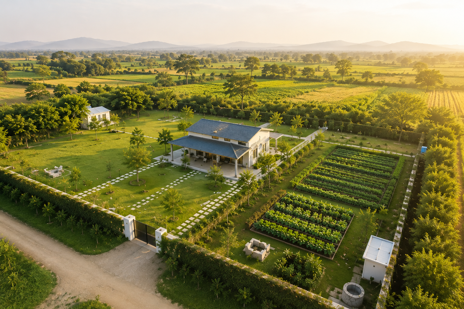 Private estate at Rajvanam