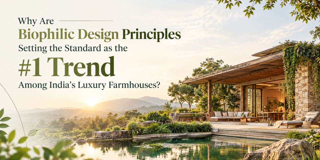 Why Are Biophilic Design Principles Becoming the #1 Trend in India’s Premium Farmhouse Projects?
