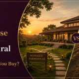 Managed farmhouse vs agricultural land in Rajasthan, comparing property investment and lifestyle benefits
